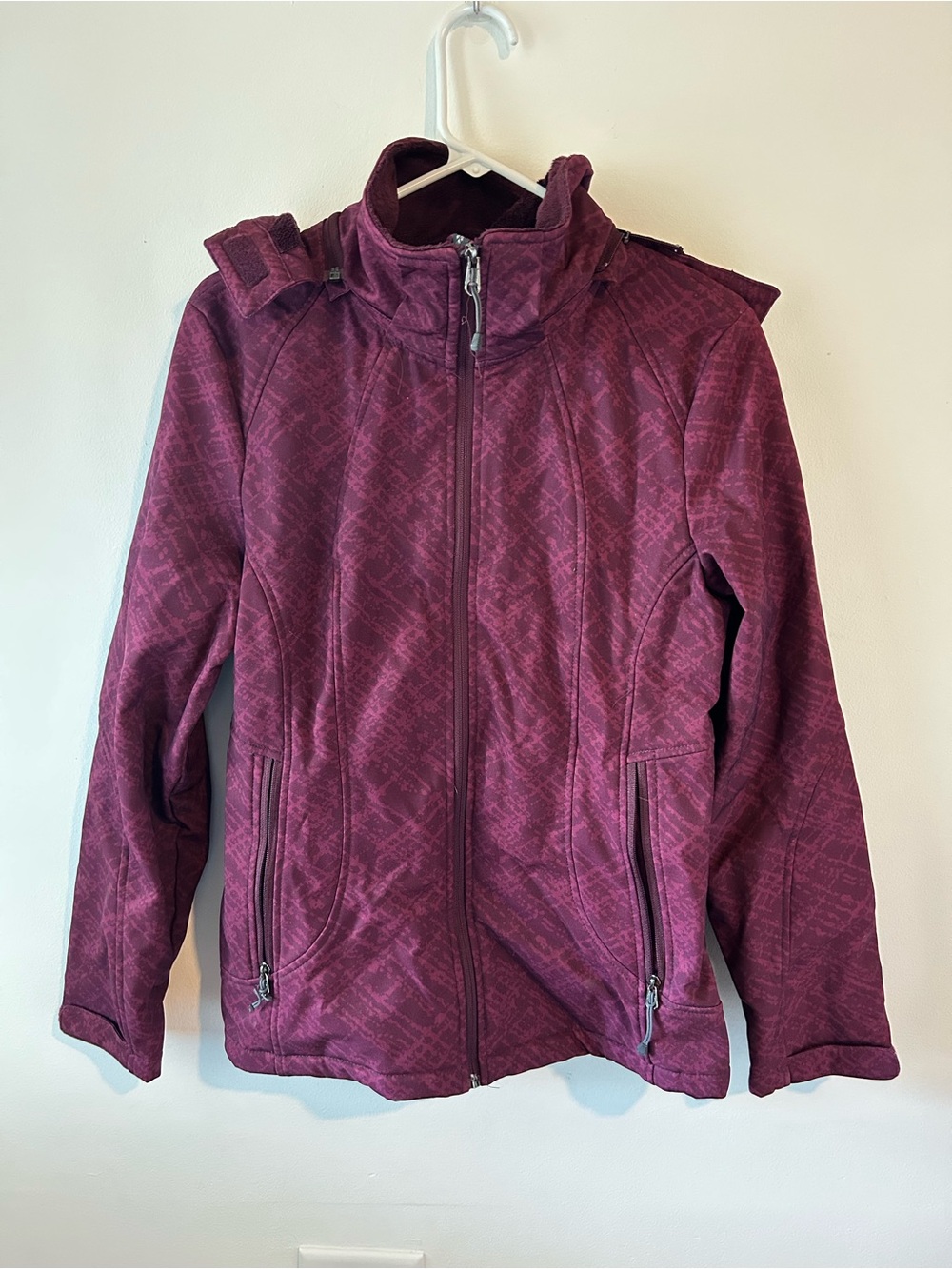 St. John's Bay Burgundy Quilted Ski Jacket
